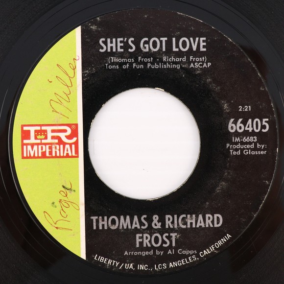 Thomas & Richard Frost, She's Got Love/ The Word Is Love 45 rpm 7" Single Record - Picture 5 of 8